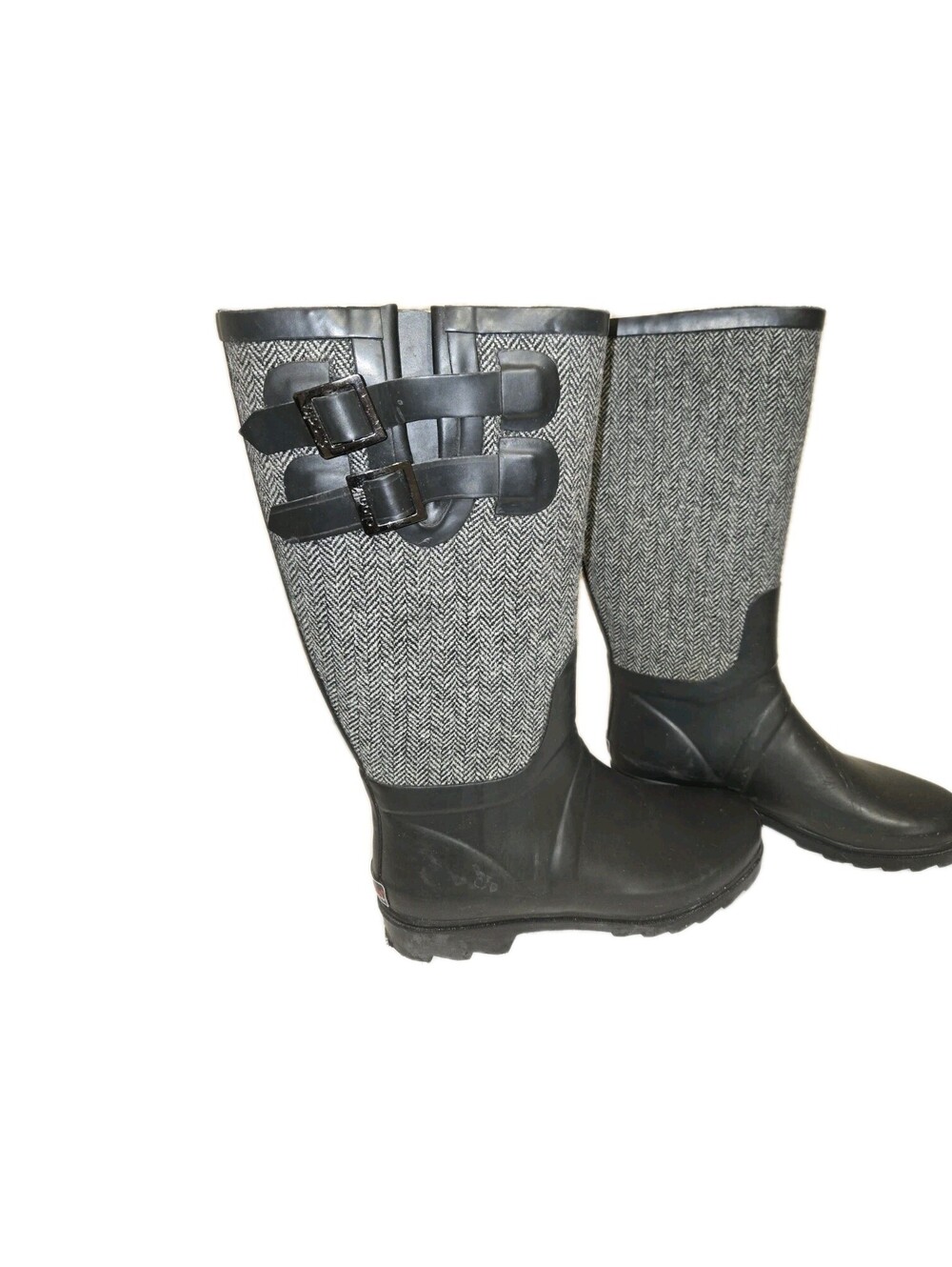 Chooka Women's Size 7 Herringbone Chelsea Rain Boots Riding Waterproof Rubber